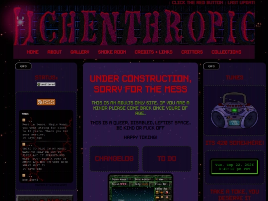 pages/Homepage screenshot