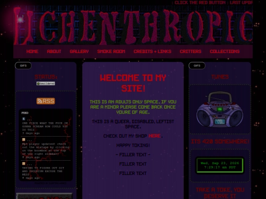 pages/critters screenshot