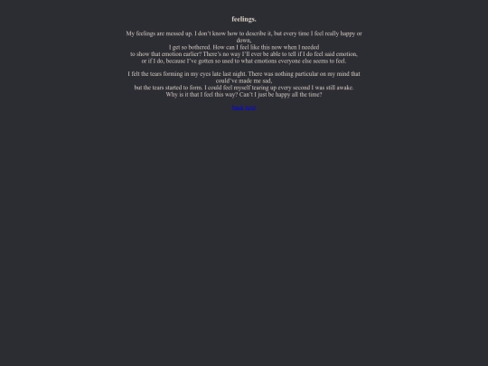 writing/feelings screenshot