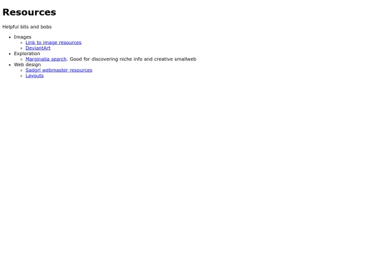 resources screenshot