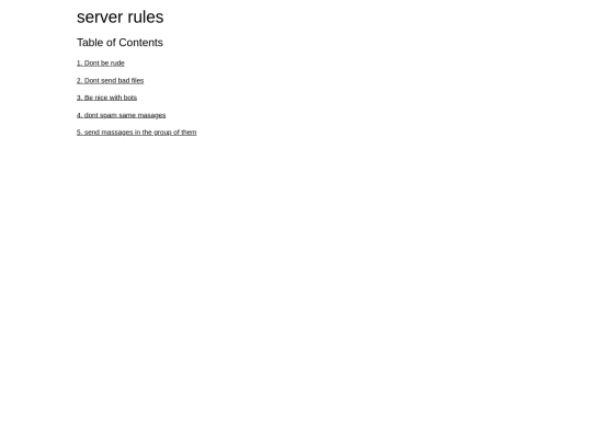 rules screenshot
