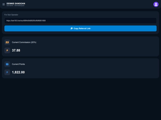 Gaming/dashboard screenshot