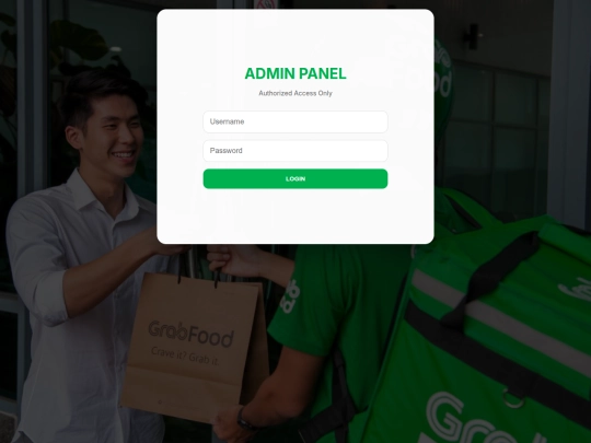 GrabHiring/admin screenshot