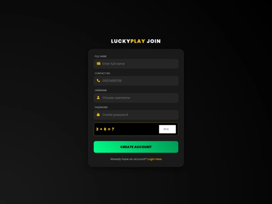 LUCKYPICK3/register screenshot