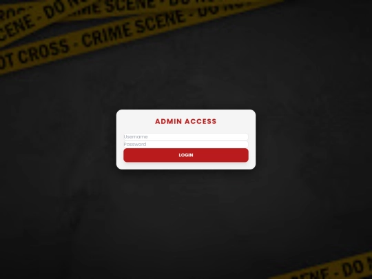 MissingPersons/admin screenshot