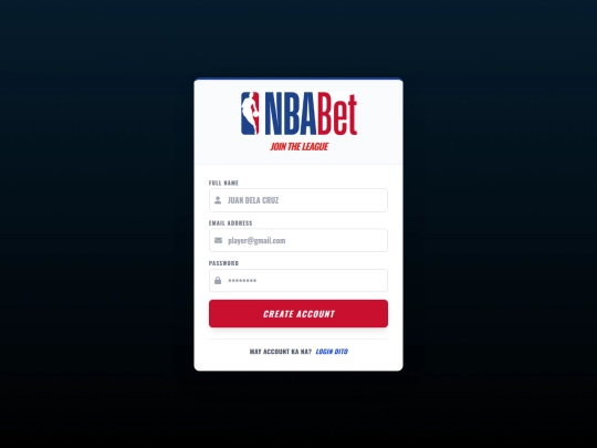 NBA PUSTAHAN/register screenshot