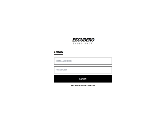 escudero/login_form screenshot