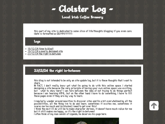 blog screenshot