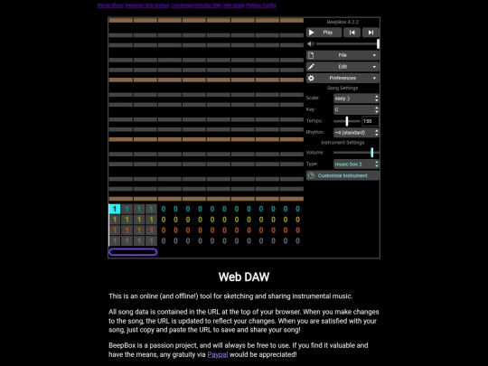 music-daw screenshot