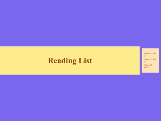 readinglist/reading-list screenshot