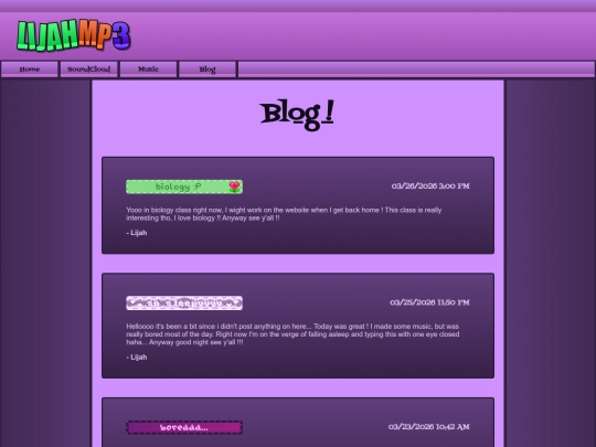 blog screenshot