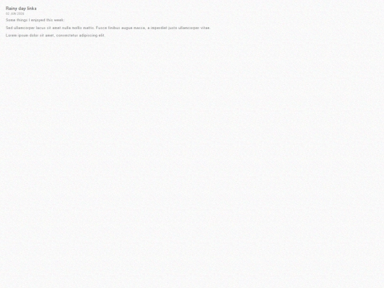 blog/rainy-day-links screenshot