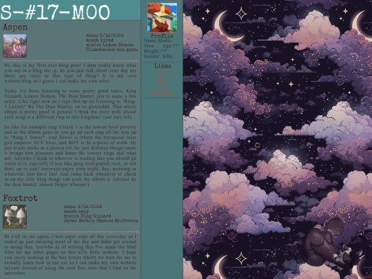 Blog screenshot