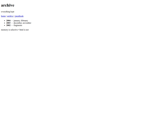archive screenshot