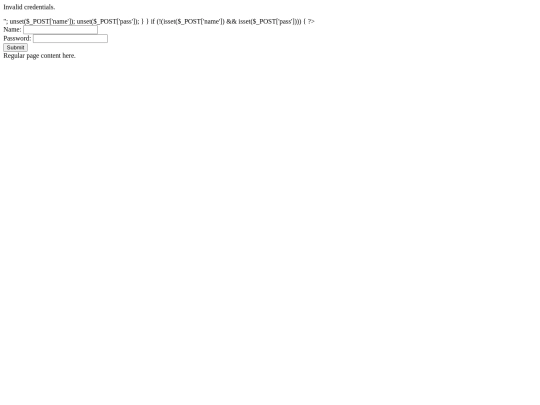 login screenshot