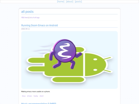 posts screenshot