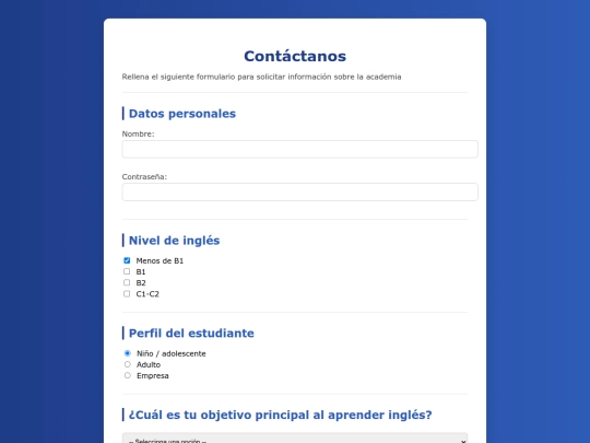 contacto screenshot