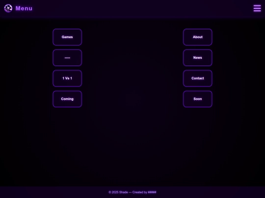 menu screenshot