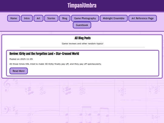 blog screenshot