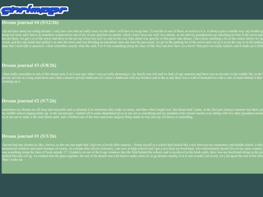 blog screenshot