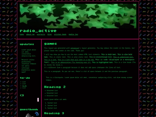 games screenshot