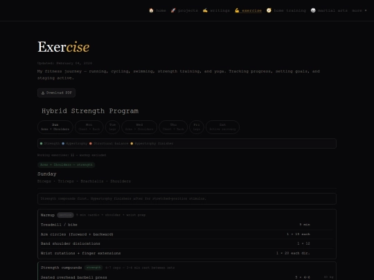 exercise screenshot