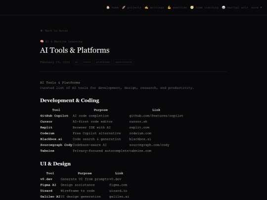 notes/ai-tools-list screenshot