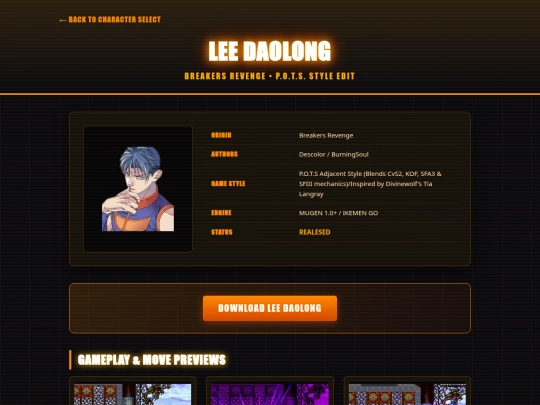 characters/LeeDaoLong screenshot
