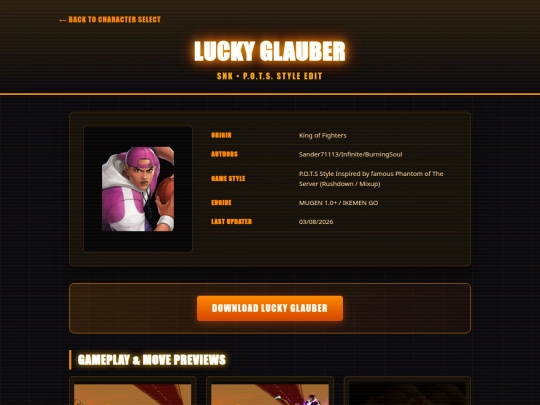 characters/LuckyGlauber screenshot