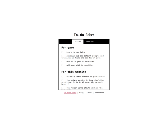 pages/todo/todo screenshot