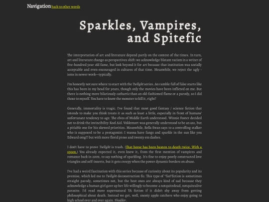 writing/reflect/2sparklepire screenshot