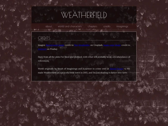 writing/weatherfield/credits screenshot