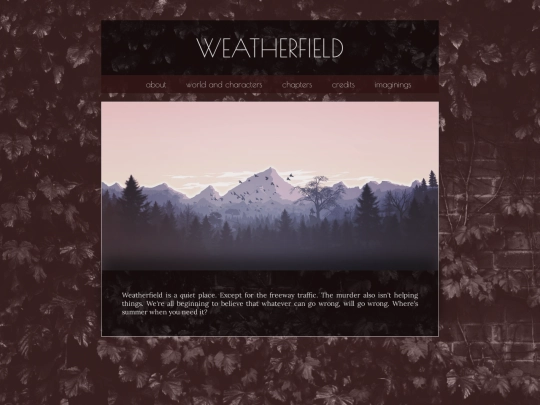writing/weatherfield screenshot