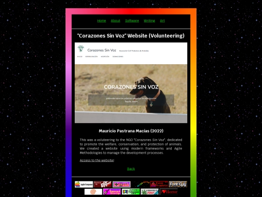 software/corazonessinvoz screenshot