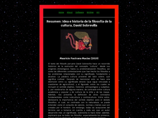 writing/sobrevilla screenshot