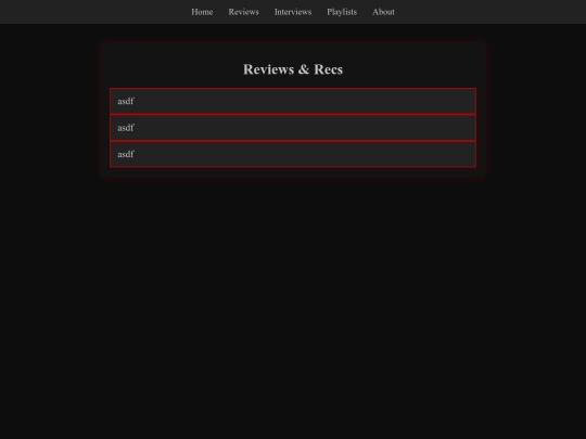 reviews screenshot
