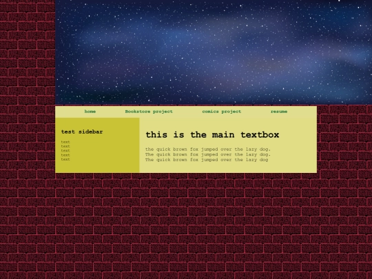 test screenshot
