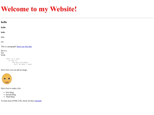 testpage screenshot