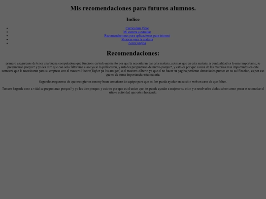 CUV/Recomendacion screenshot