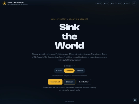 games/sinktheworld screenshot