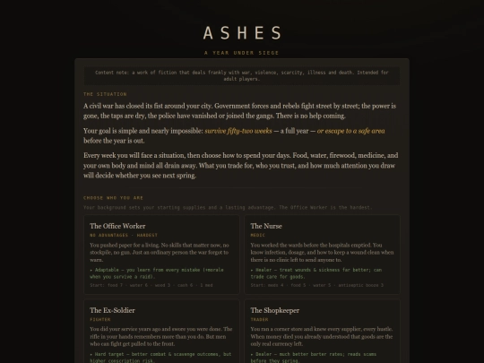 urbansurvival/ashes/index_1 screenshot