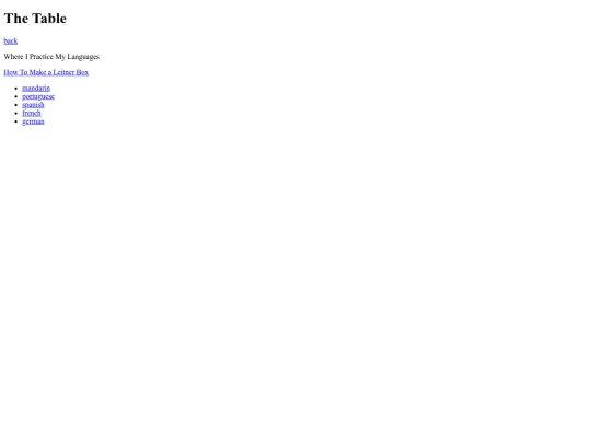 table screenshot