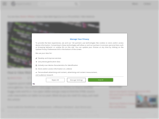 Testpage screenshot