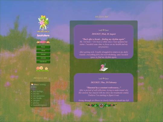diary screenshot