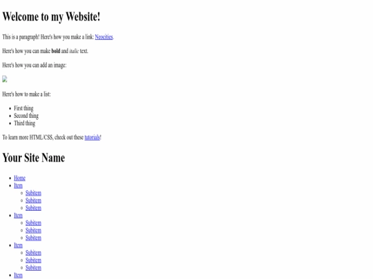 index screenshot