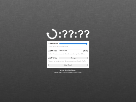 shuffletimerv1 screenshot