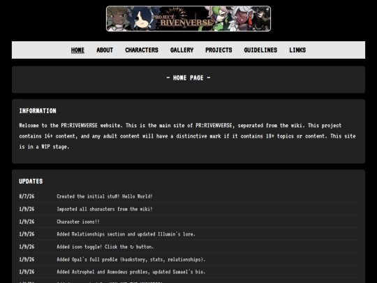 index screenshot