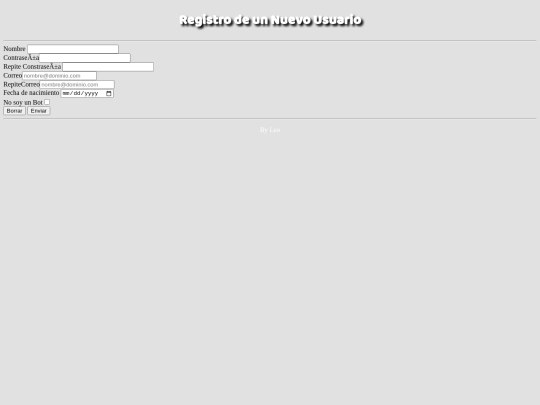 HTML5/registro screenshot
