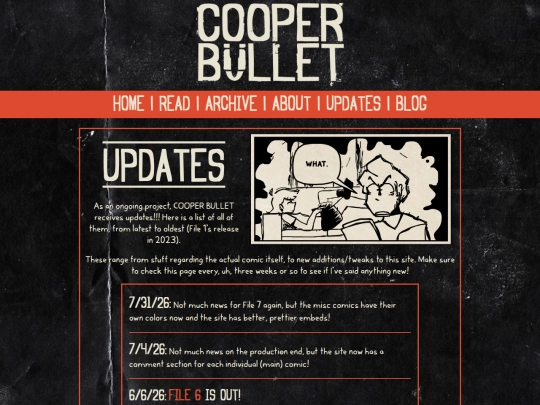 updates screenshot