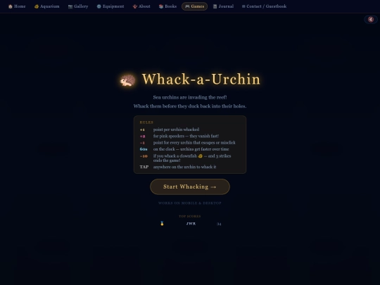 whack-a-urchin screenshot
